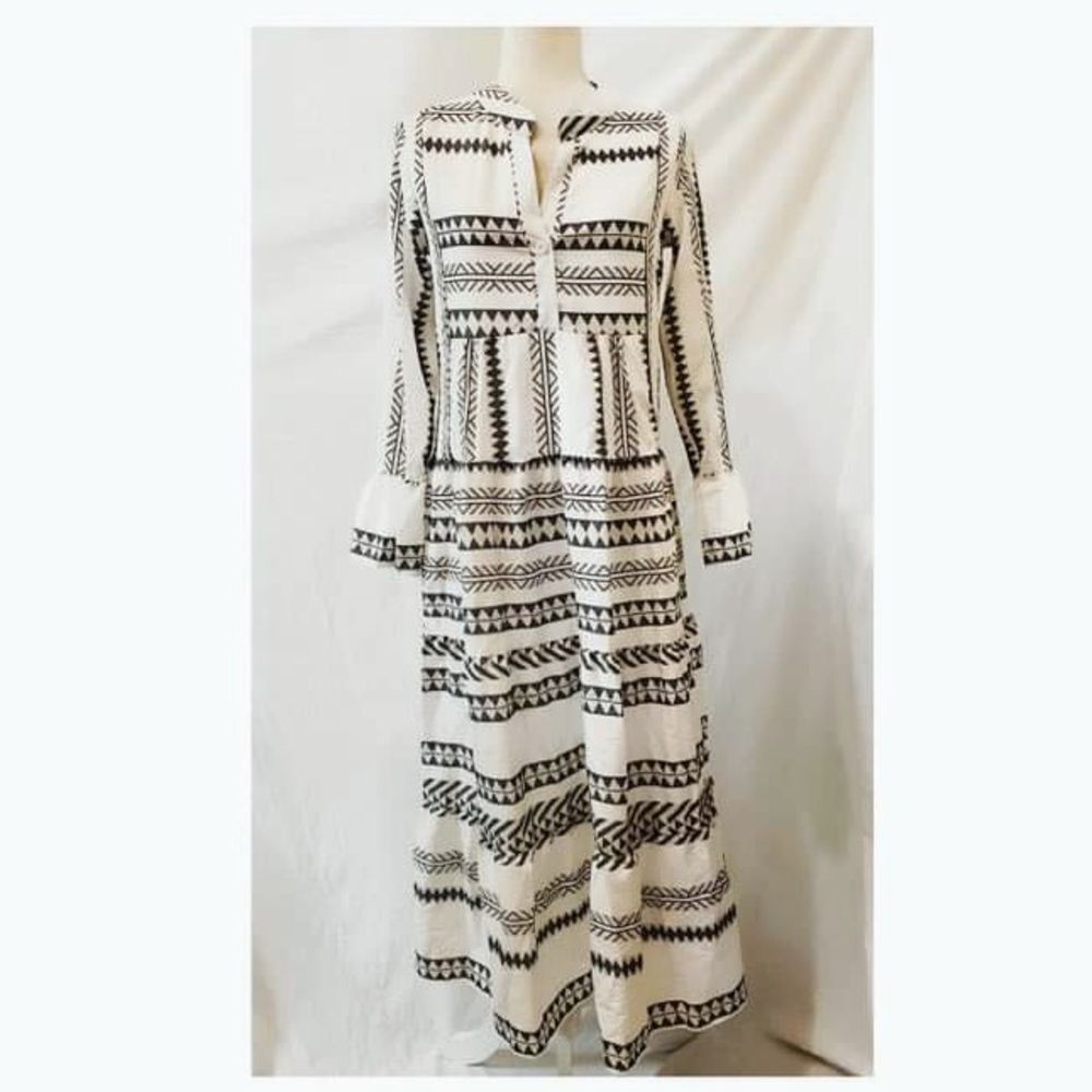 Tribal Print Maxi Dress